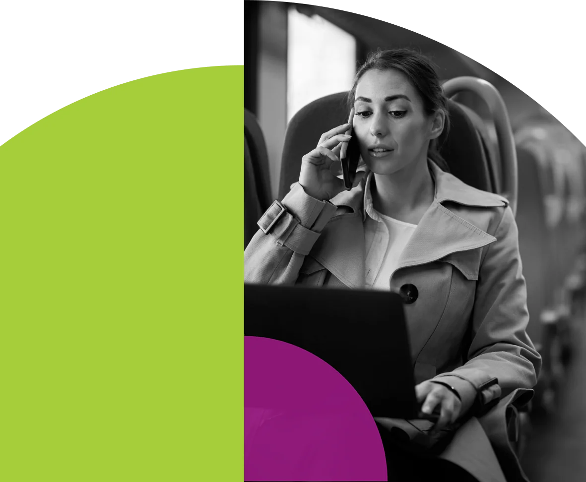 RSAC Lady on phone
